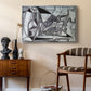 Goat's Skull, Bottle and Candle, 1952 - Floater Framed Canvas Print