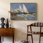 The Beach at Valencia, 1908 - Floater Framed Canvas Print