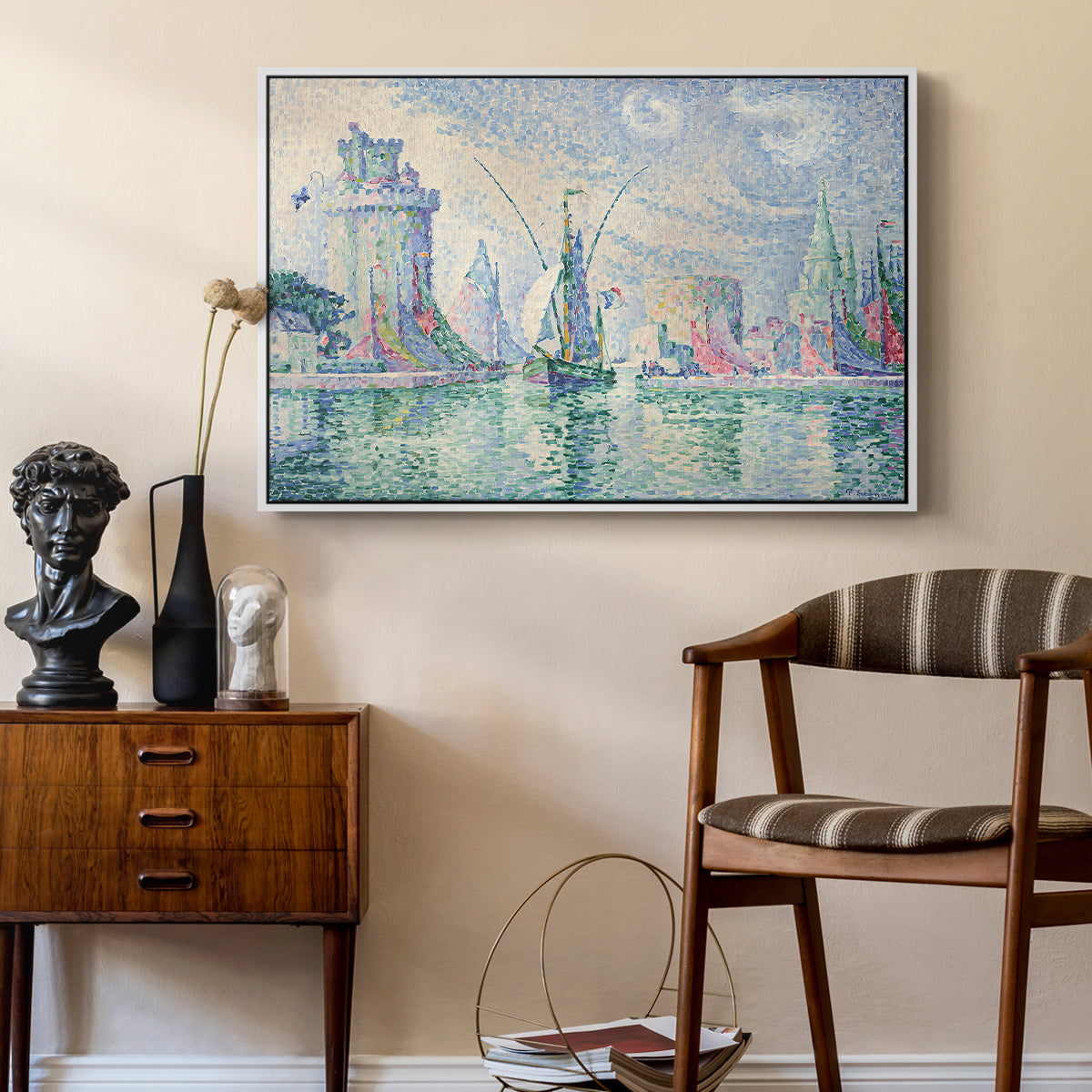 The Green Towers (Les tours vertes, la Rochelle), 1913 - Floater Framed Canvas Print