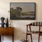 Landscape with a River, 1892 - Floater Framed Canvas Print