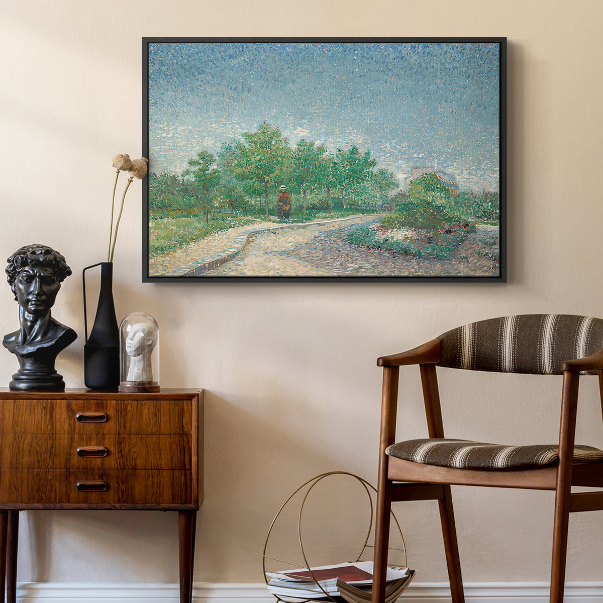 Square Saint-Pierre, Paris, 1887 - Floater Framed Canvas Print