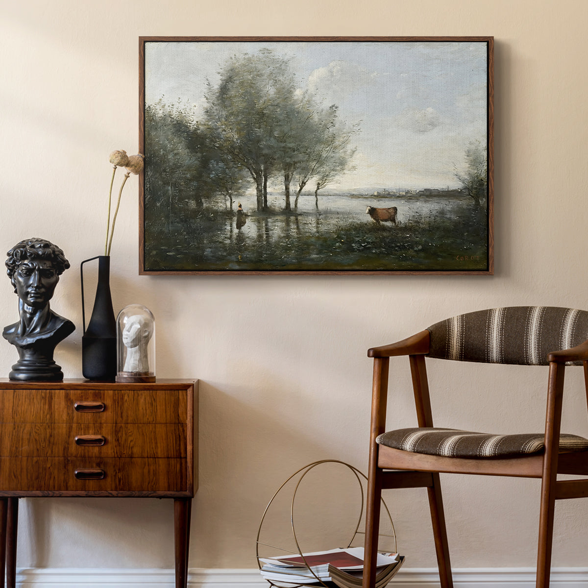The Marsh (Le Marais), c. 1865-1870 - Floater Framed Canvas Print