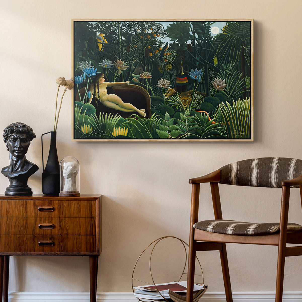 The Dream (Le Rêve), 1910 - Floater Framed Canvas Print