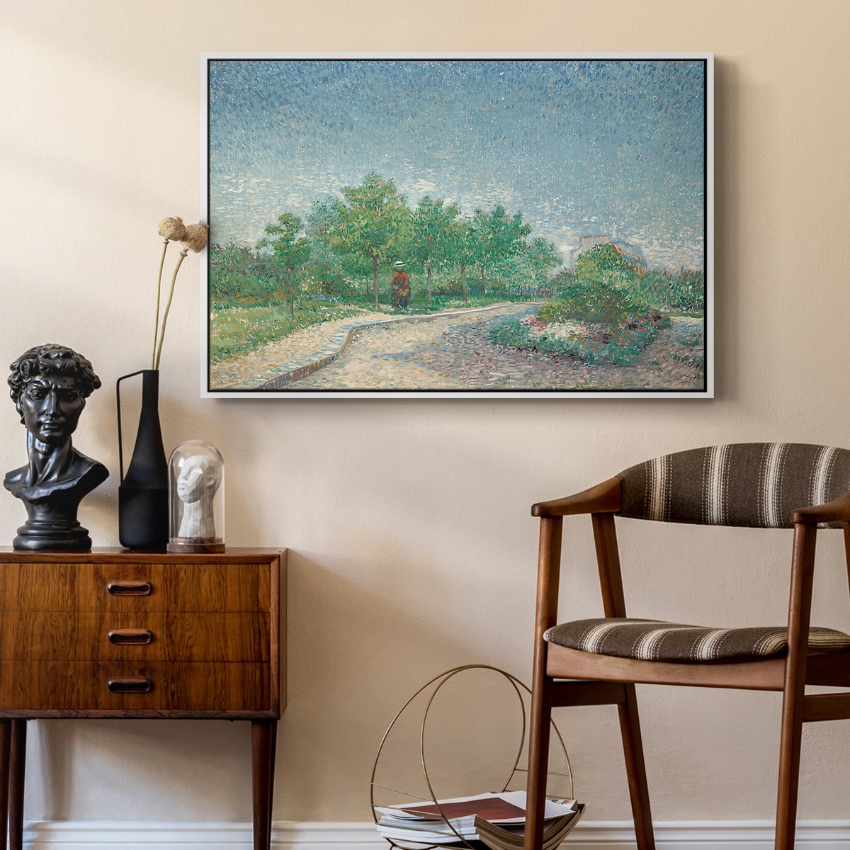 Square Saint-Pierre, Paris, 1887 - Floater Framed Canvas Print