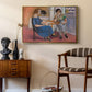 Domino Players, 1921 - Floater Framed Canvas Print