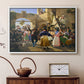 Romans Gathered for Merriment at an Osteria, 1839 - Floater Framed Canvas Print