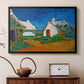 Three White Cottages at Saintes-Maries, 1888 - Floater Framed Canvas Print