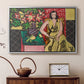 Seated Woman with a Vase of Amaryllis, 1941 - Floater Framed Canvas Print