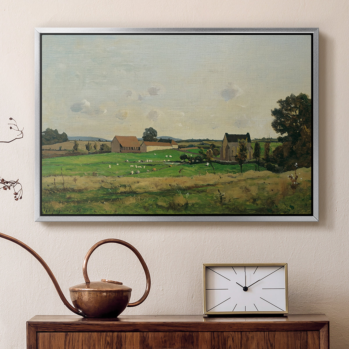 The Saulce Estate, 1869 - Floater Framed Canvas Print