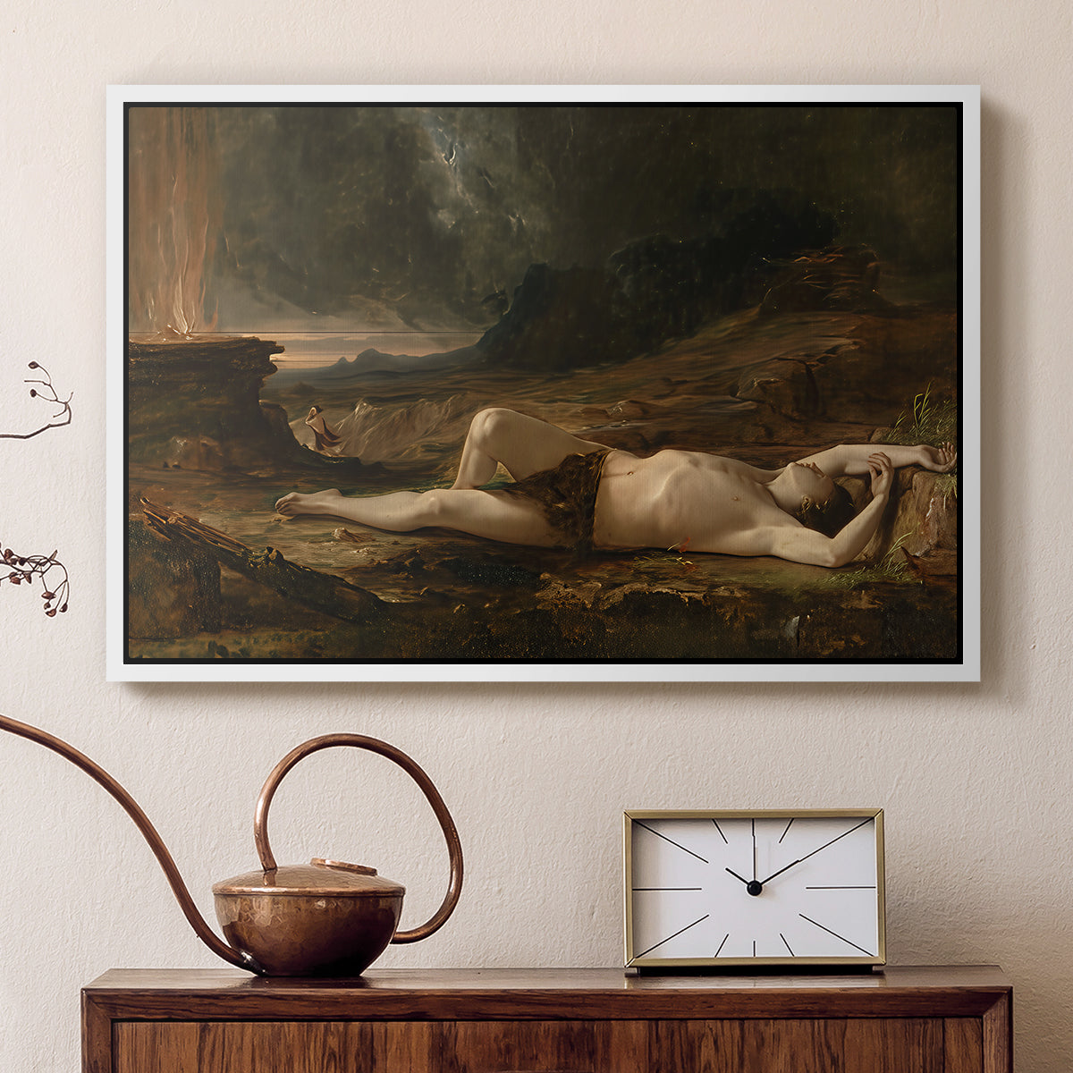 The Dead Abel, 1832 - Floater Framed Canvas Print