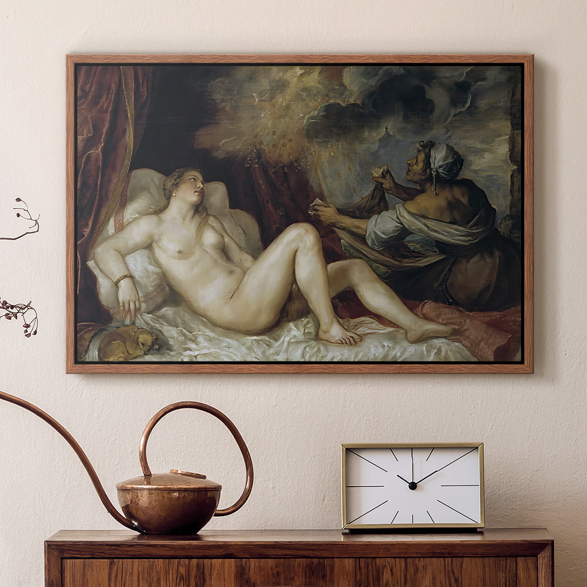 Danaë, c. 1560-1565 - Floater Framed Canvas Print