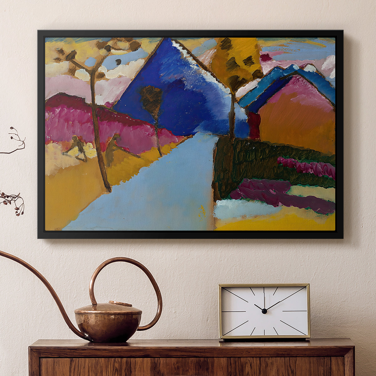 Kochel Straight Street, 1909 - Floater Framed Canvas Print