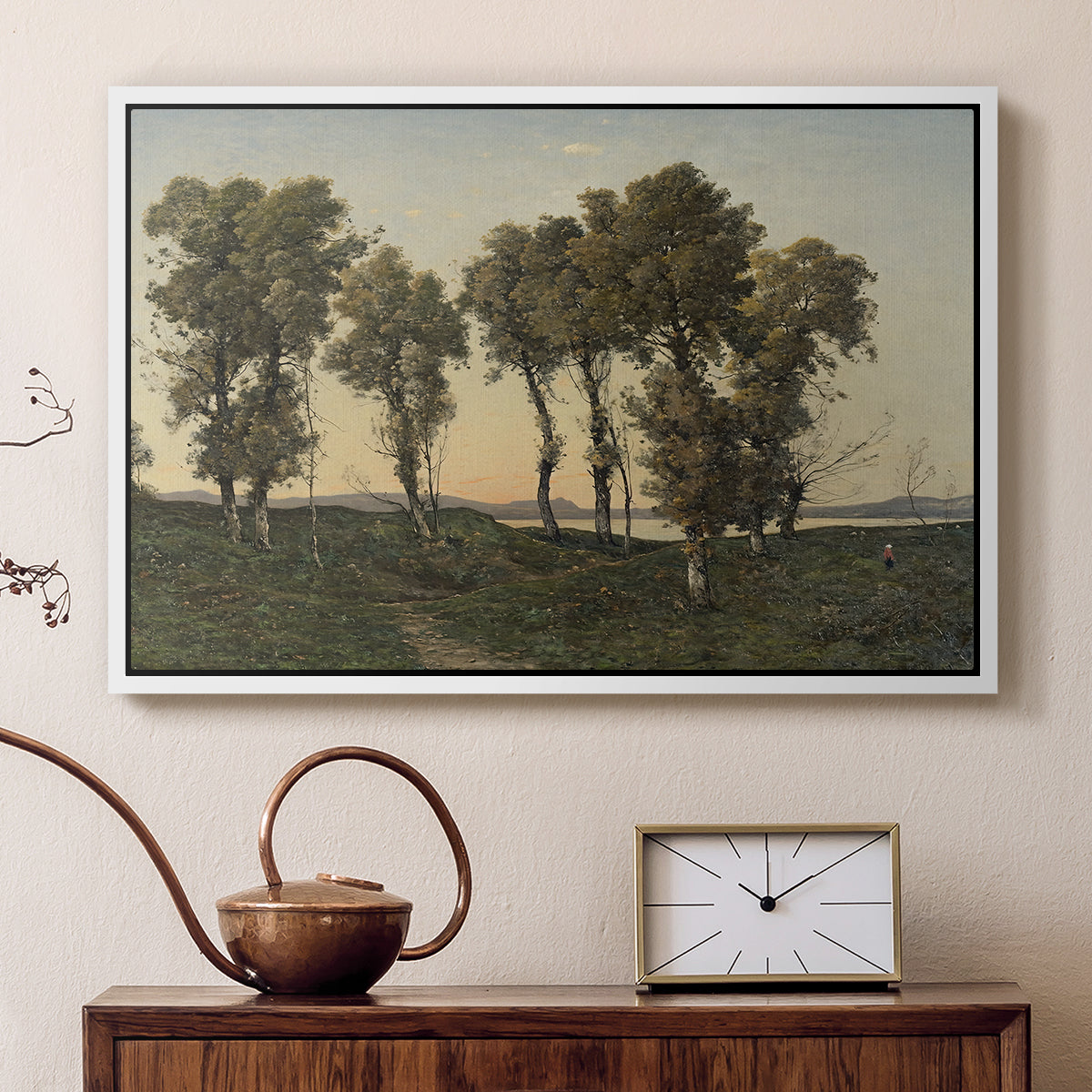 Autumn Evening, 1894 - Floater Framed Canvas Print