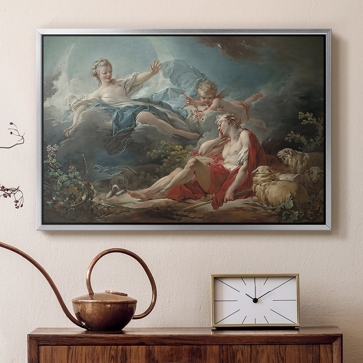 Diana and Endymion, c. 1753-1756 - Floater Framed Canvas Print
