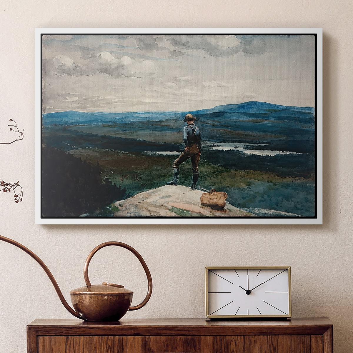 The Ranger, Adirondacks, 1882 - Floater Framed Canvas Print