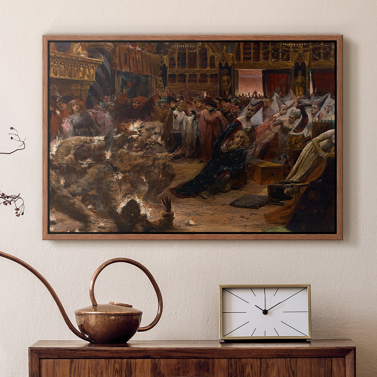 Ball of the Burning Men, 1889 - Floater Framed Canvas Print