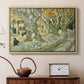 The Large Plane Trees (Road Menders at Saint-Rémy), 1889 - Floater Framed Canvas Print