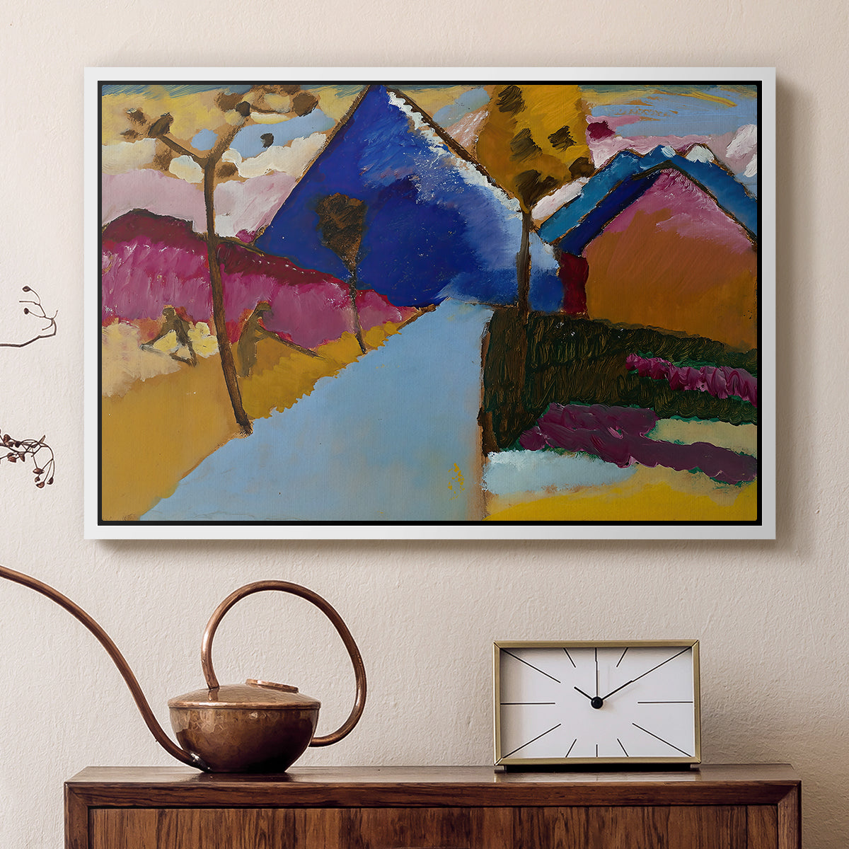 Kochel Straight Street, 1909 - Floater Framed Canvas Print