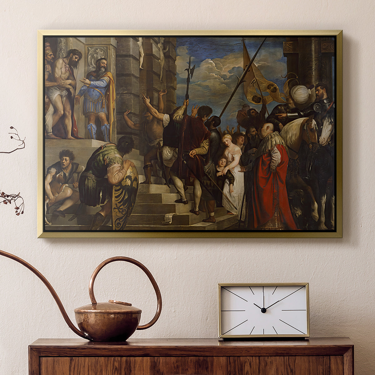 Ecce Homo, c. 1543 - Floater Framed Canvas Print