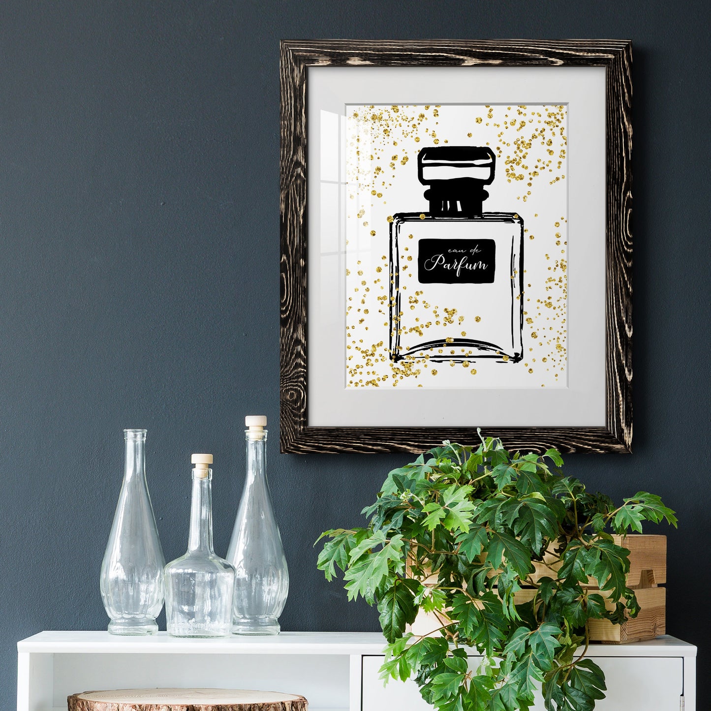 Glitter Perfume II - Premium Framed Print - Distressed Barnwood Frame - Ready to Hang