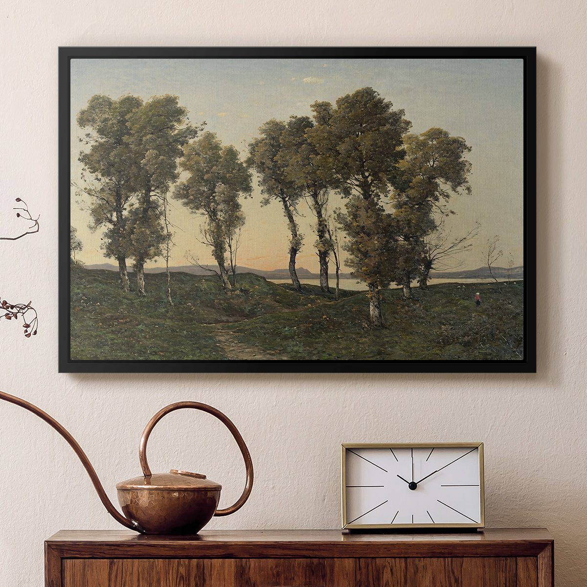 Autumn Evening, 1894 - Floater Framed Canvas Print