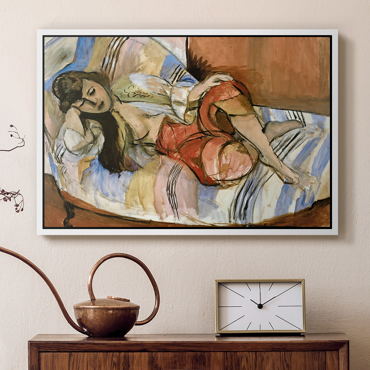 Odalisque, 1923 - Floater Framed Canvas Print