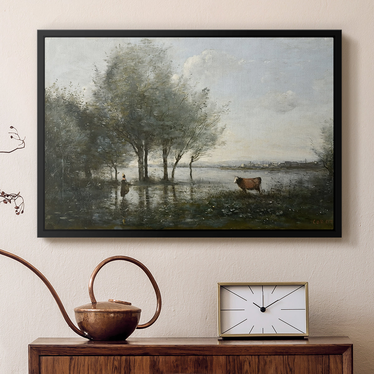 The Marsh (Le Marais), c. 1865-1870 - Floater Framed Canvas Print