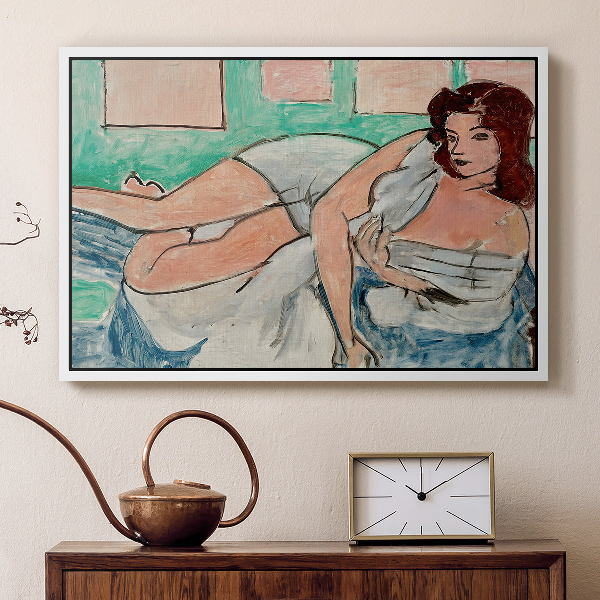 Nude in a Bathrobe (Nu au peignoir), 1941 - Floater Framed Canvas Print