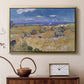 Wheat Field with Reaper, Auvers, 1888 - Floater Framed Canvas Print
