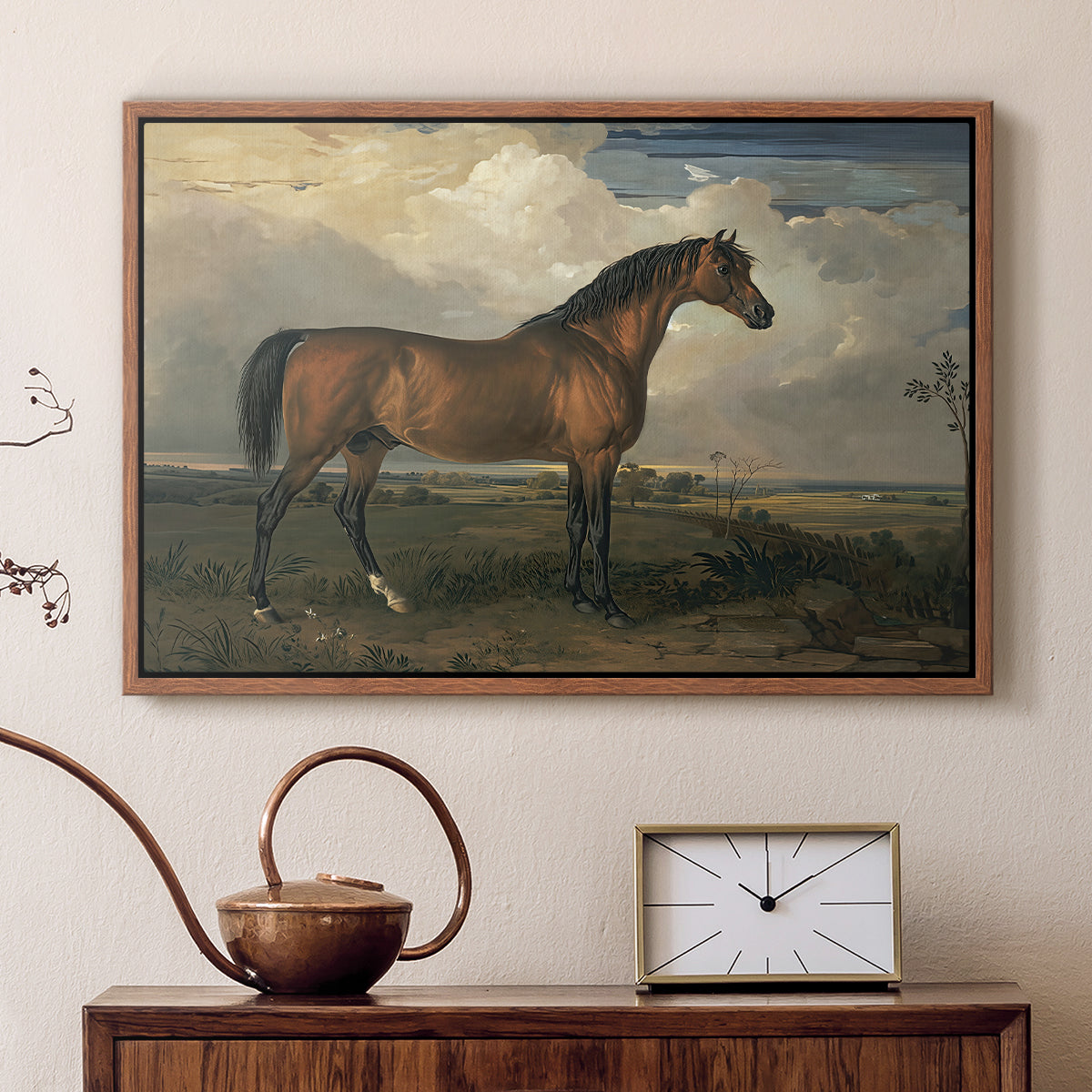 Eagle, A Celebrated Stallion, 1809 - Floater Framed Canvas Print