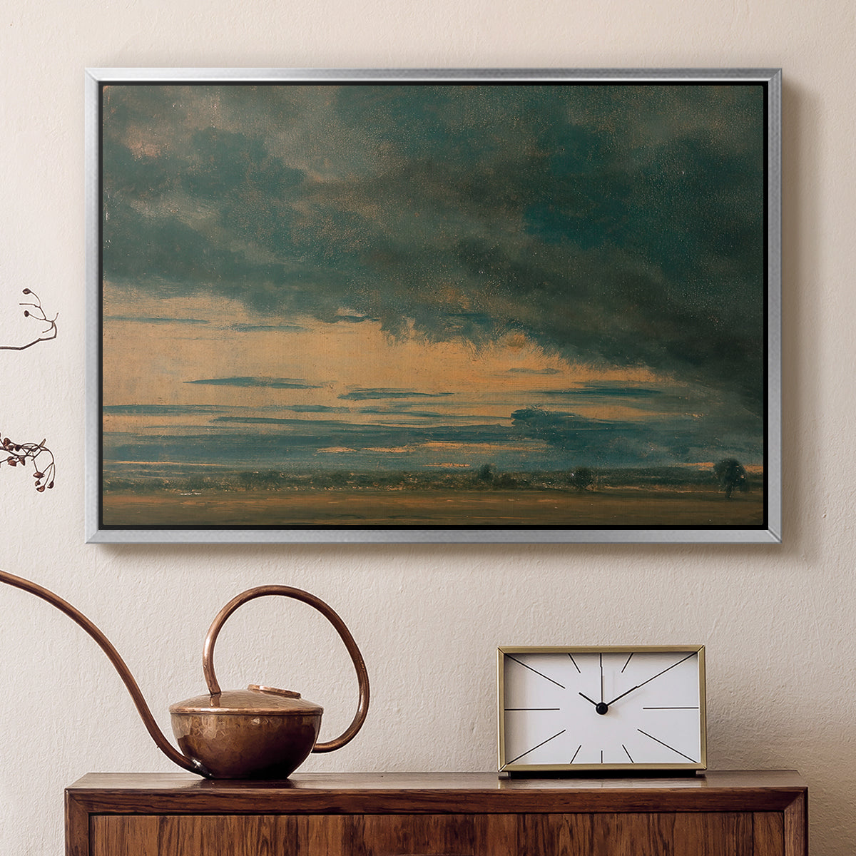 Cloud Study, c. 1821 - Floater Framed Canvas Print