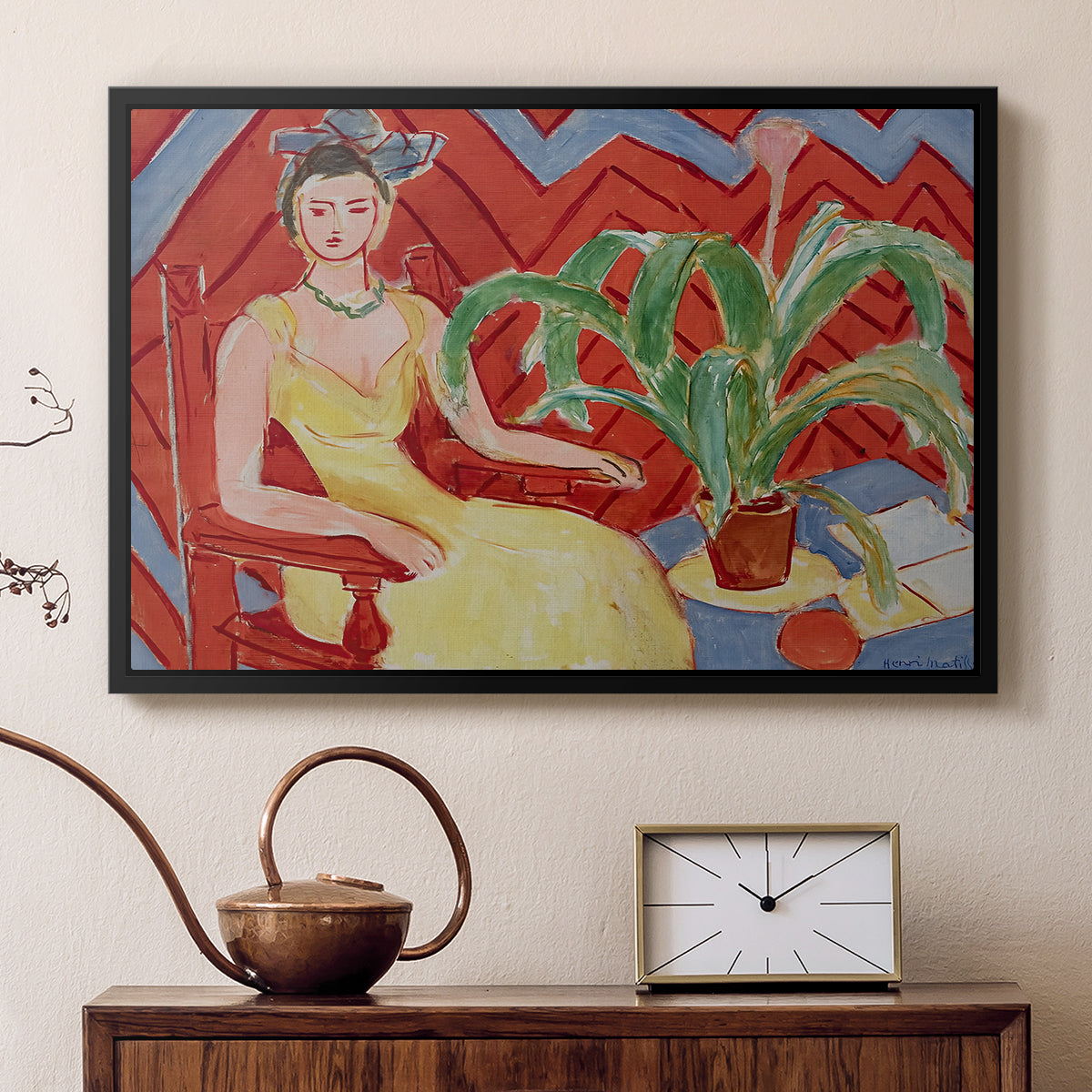Michaella, 1943 - Floater Framed Canvas Print