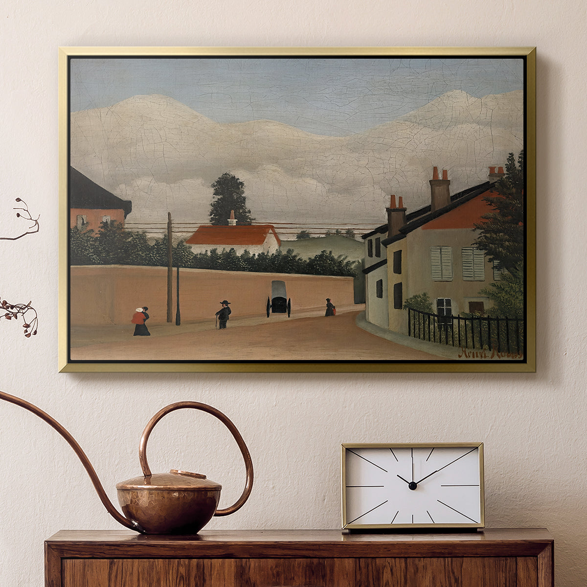 Outskirts of Paris, c. 1906-1910 - Floater Framed Canvas Print