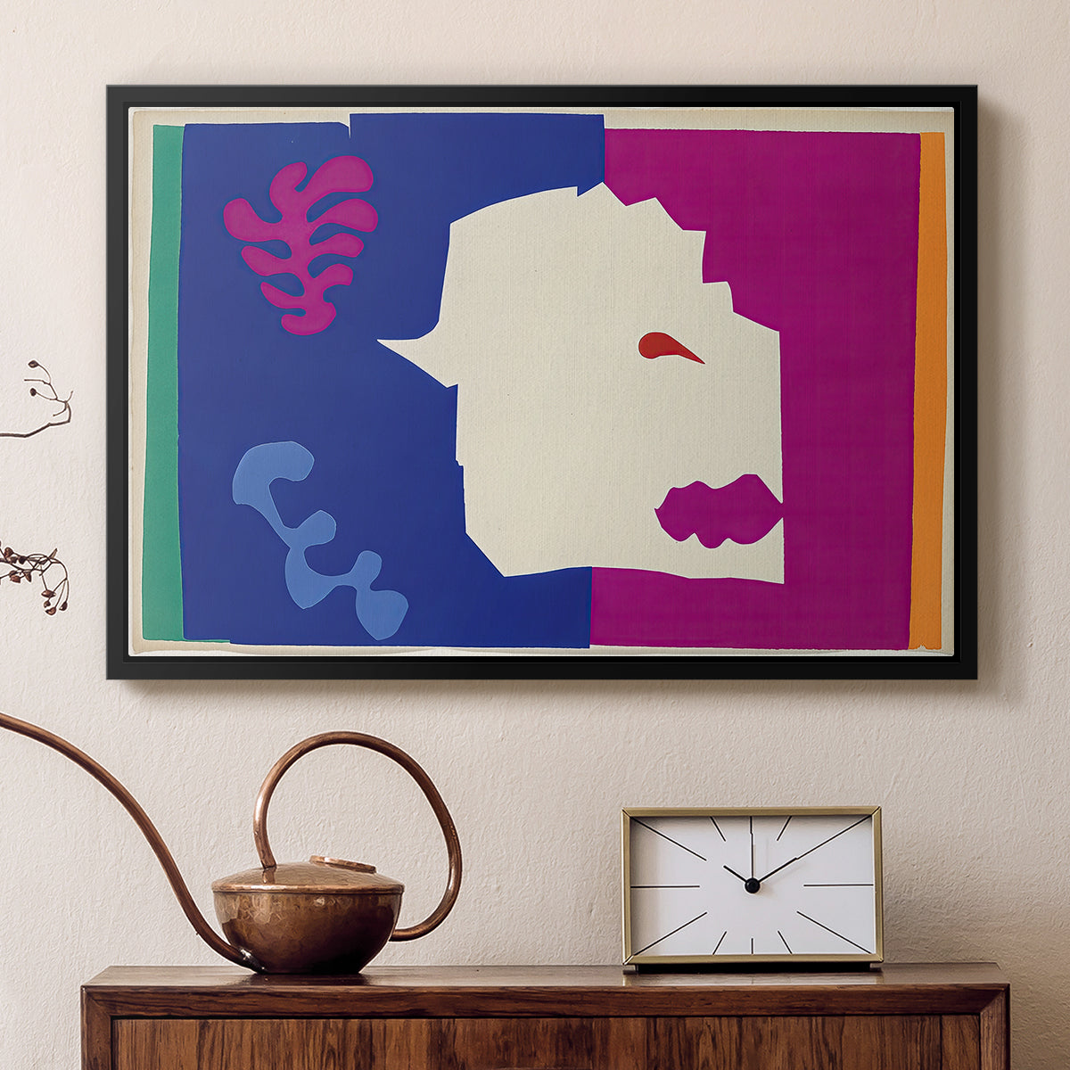 The Wolf (Le loup), from Jazz, 1947 - Floater Framed Canvas Print