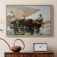 The Return from Fishing: Hauling the Boat, 1894 - Floater Framed Canvas Print
