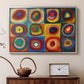 Color Study: Squares with Concentric Circles, 1913 - Floater Framed Canvas Print
