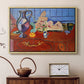 Still Life with a Pewter Jug and Pink Statuette, 1910 - Floater Framed Canvas Print