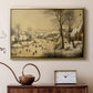 Winter Landscape with Skaters and Bird Trap, 1565 - Floater Framed Canvas Print