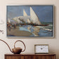 The Beach at Valencia, 1908 - Floater Framed Canvas Print