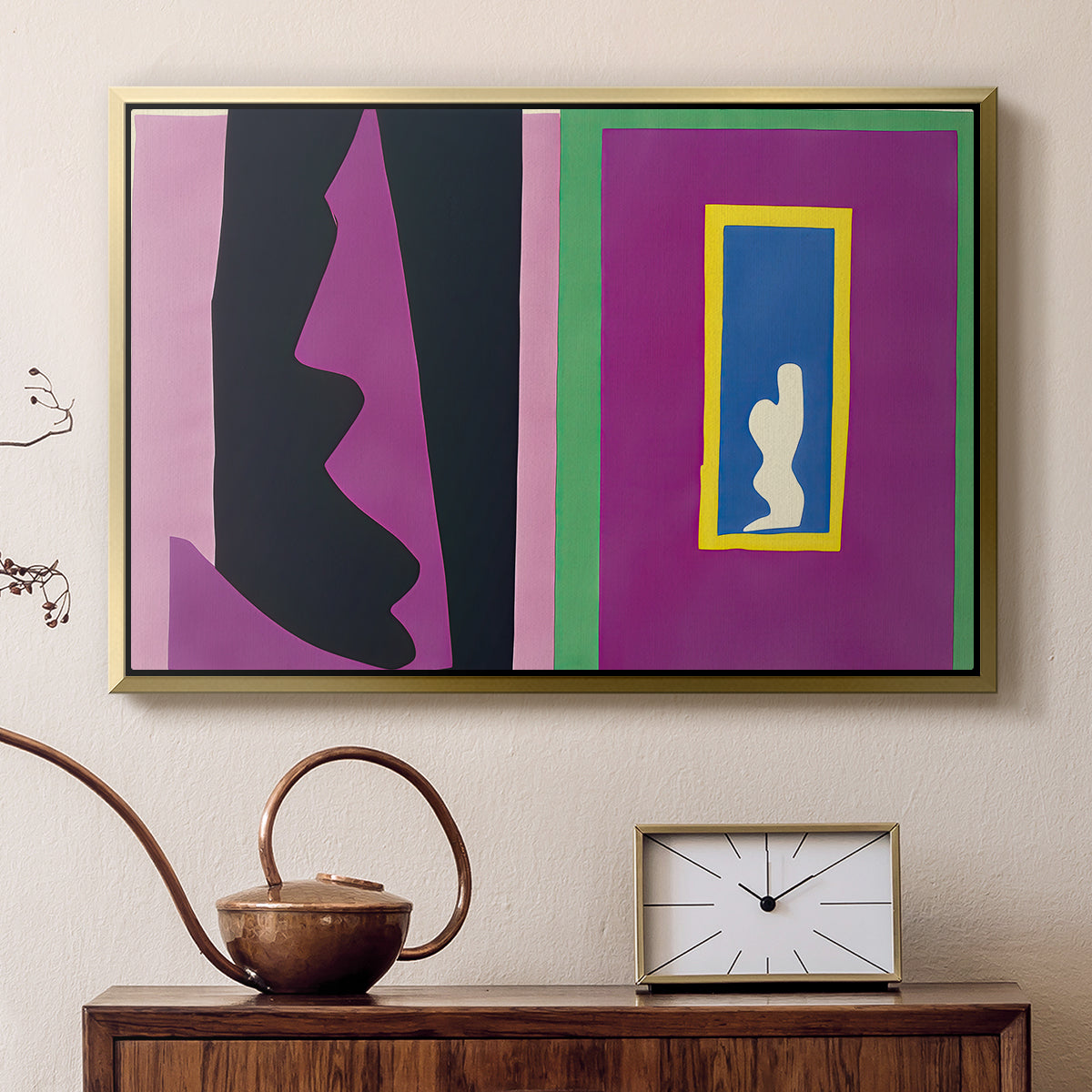 Destiny (Le destin), from Jazz, 1947 - Floater Framed Canvas Print