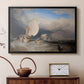 Fishing Boats with Hucksters Bargaining for Fish, 1837-1838 - Floater Framed Canvas Print