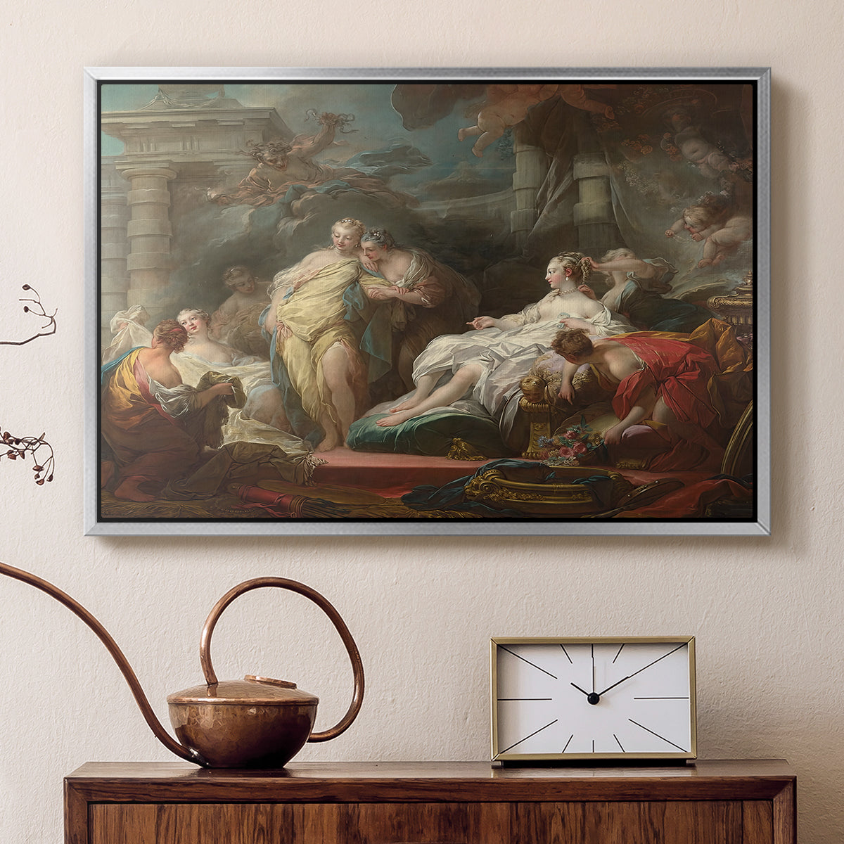 Psyche Showing Her Sisters Her Gifts from Cupid, 1753 - Floater Framed Canvas Print