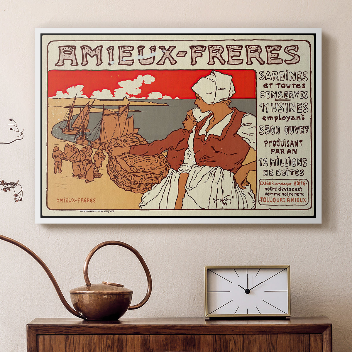 Amieux-Frères (Advertising Poster), 1899 - Floater Framed Canvas Print