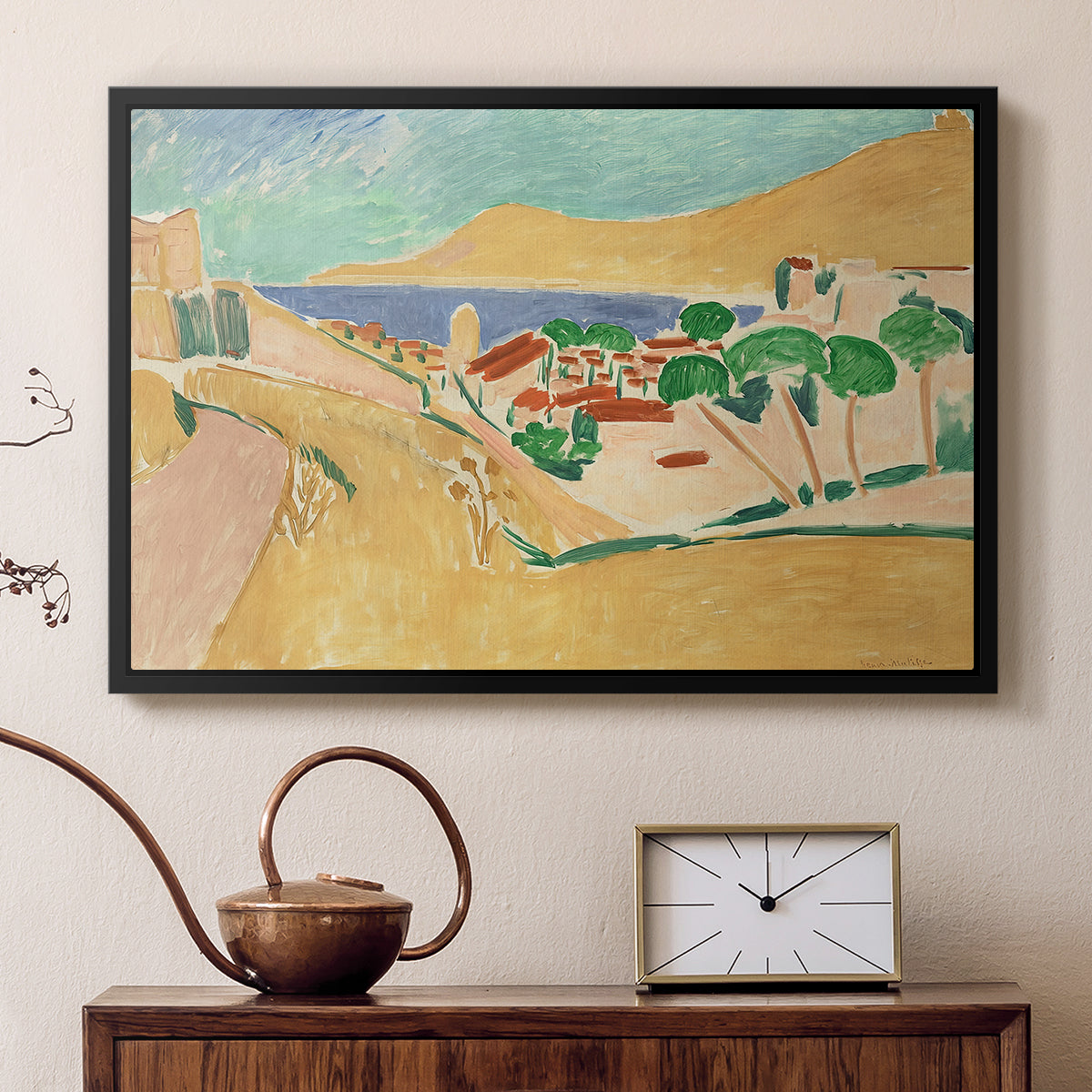 Collioure in August, c. 1911 - Floater Framed Canvas Print