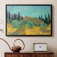 Wooden Sheds Among the Olive Trees and Cypresses, 1889 - Floater Framed Canvas Print