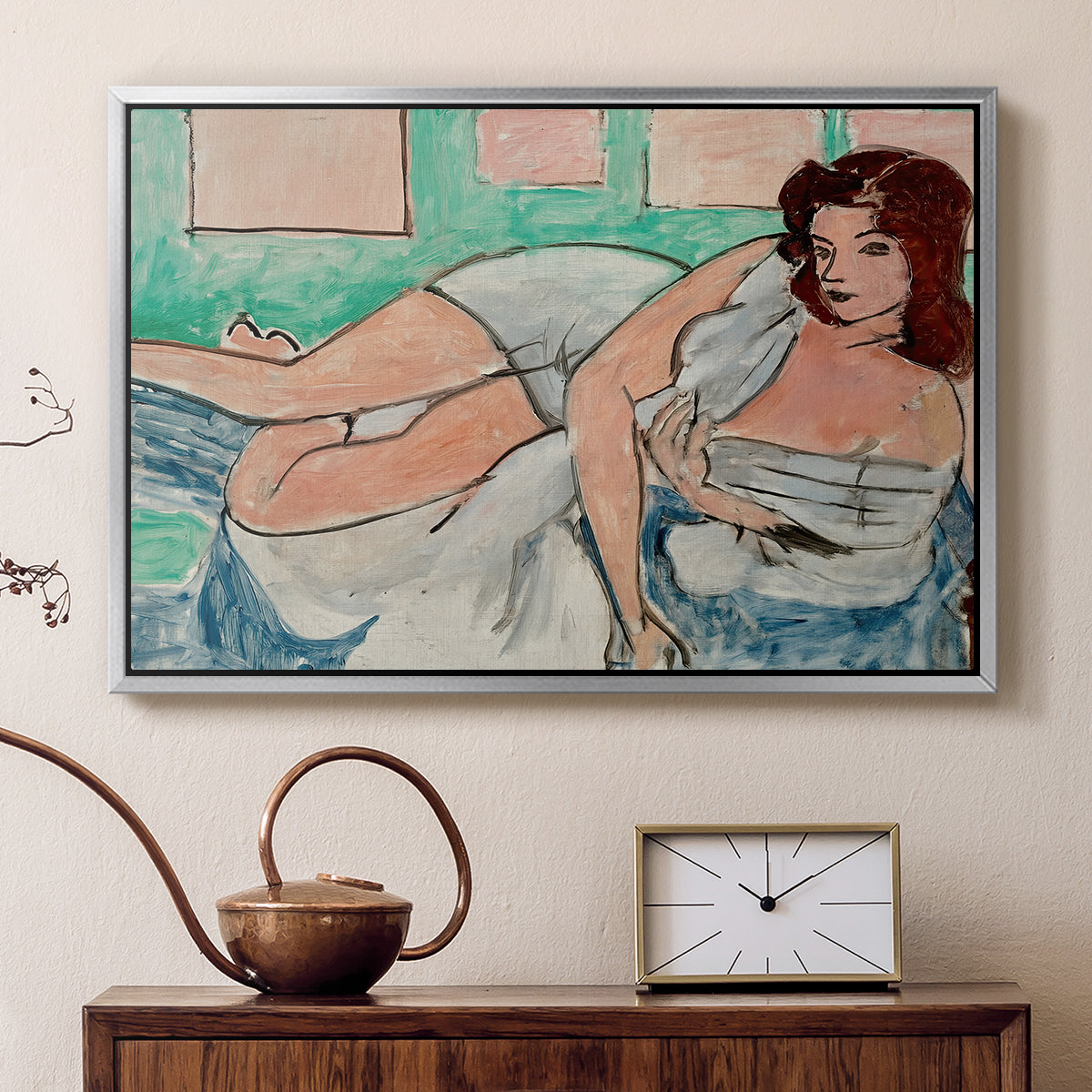 Nude in a Bathrobe (Nu au peignoir), 1941 - Floater Framed Canvas Print