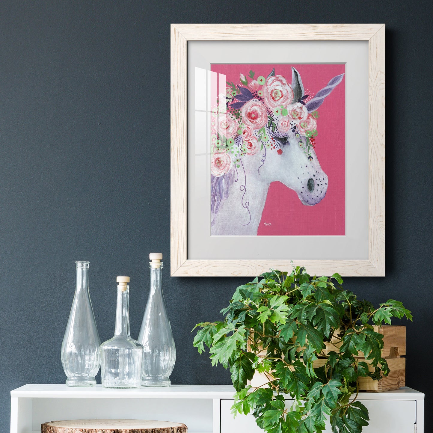 Unicorn II - Premium Framed Print - Distressed Barnwood Frame - Ready to Hang