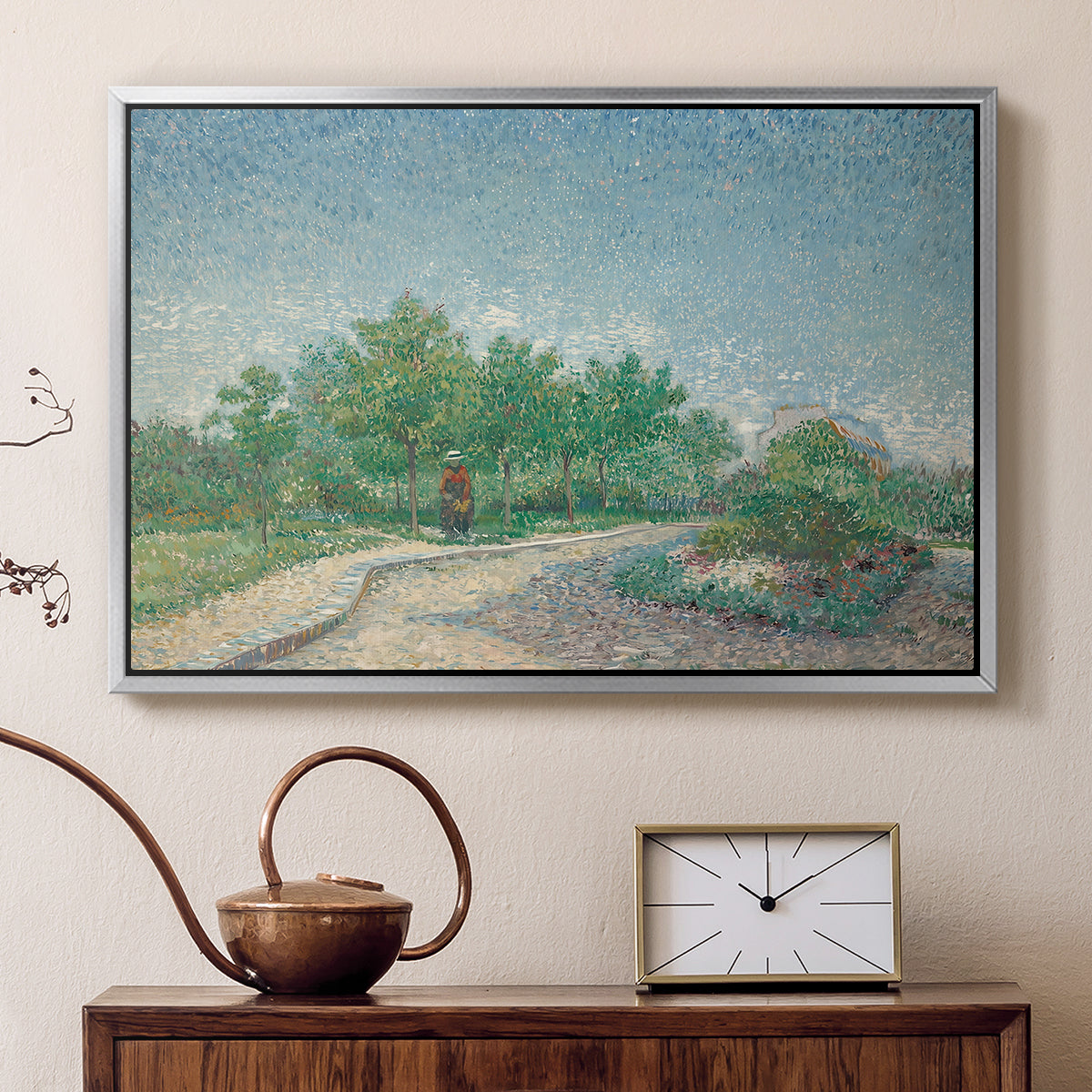 Square Saint-Pierre, Paris, 1887 - Floater Framed Canvas Print