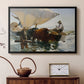 The Return from Fishing: Hauling the Boat, 1894 - Floater Framed Canvas Print