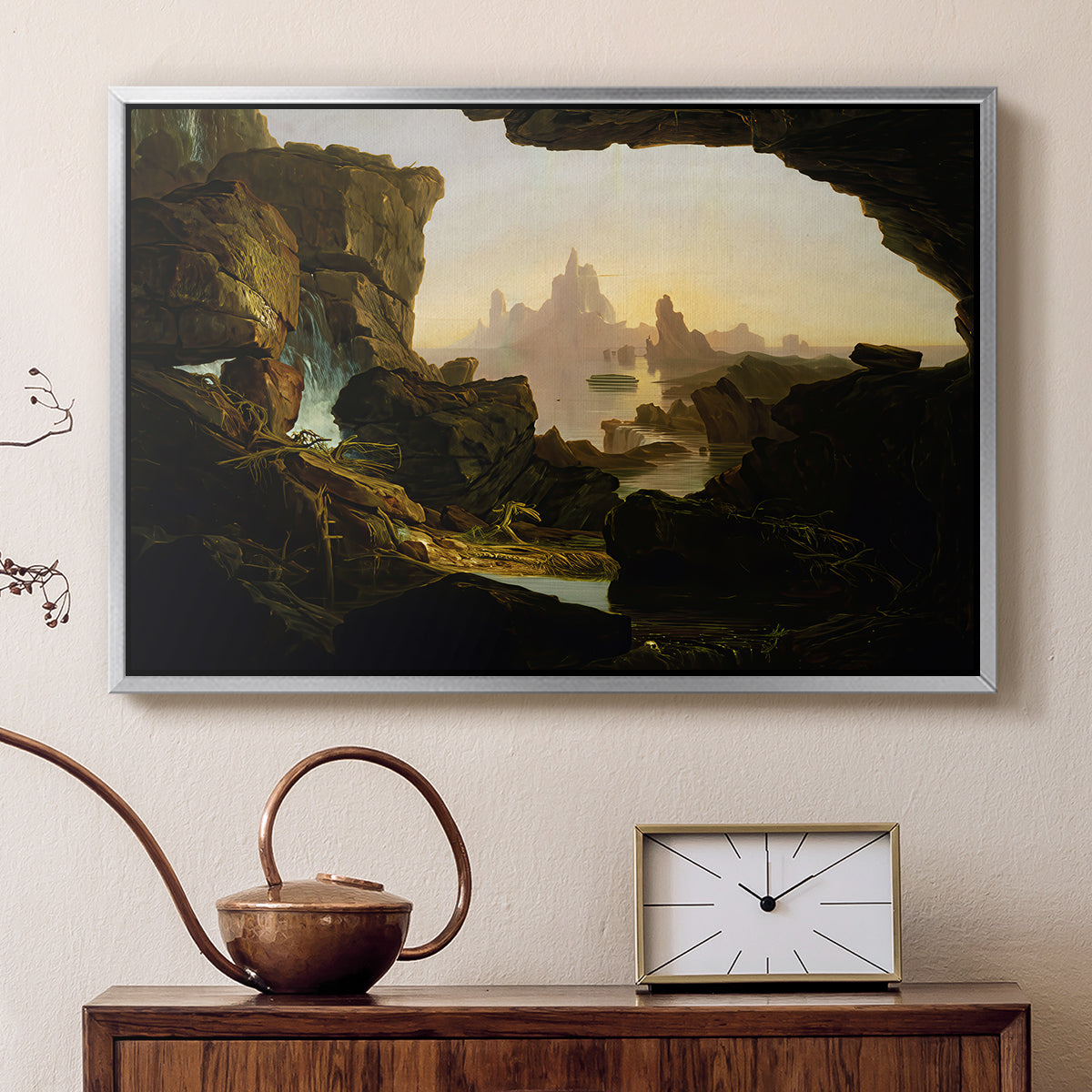The Subsiding of the Waters of the Deluge, 1829 - Floater Framed Canvas Print